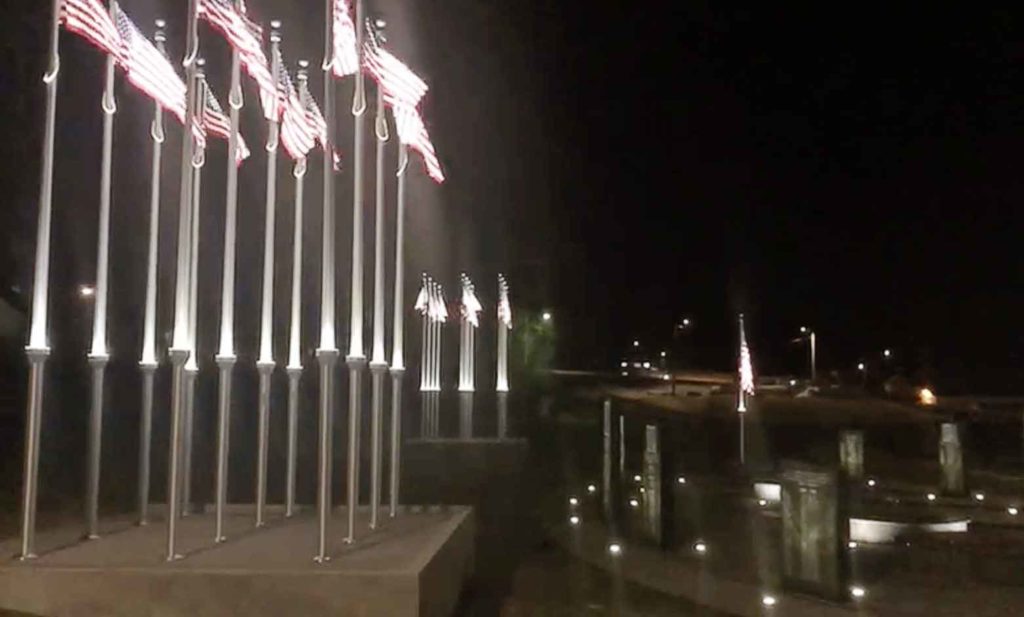 PoleLed is a unique way of illuminating flags and banners